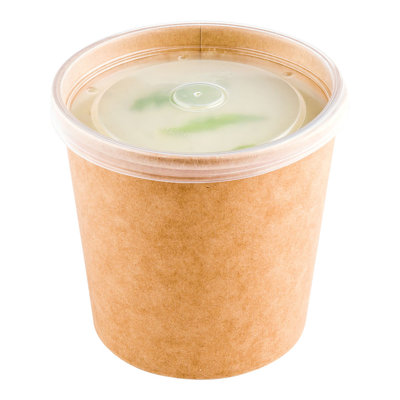 Restaurantware-LIDS ONLY: Bio Tek 4.6 x 0.5 Inch Container Lids, 200 Durable Round Lids - Tight Seal, Only Lids, Clear PET Soup Container Lids, Disposable, Containers Sold Separately