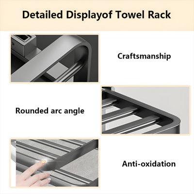 19.69 " Aluminum Wall Mounted Towel Rack