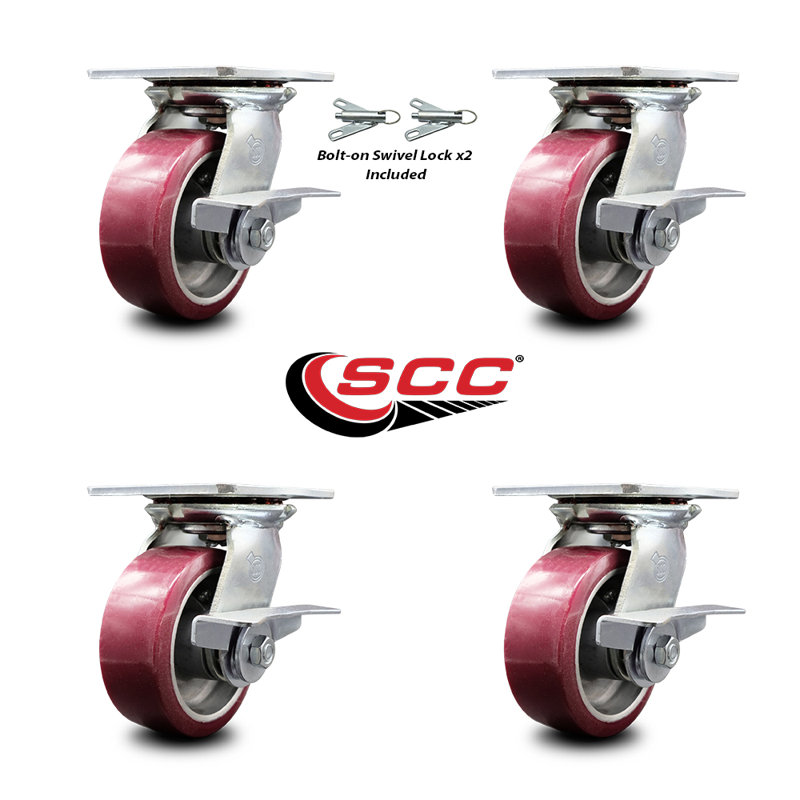 Poly on Aluminum Caster