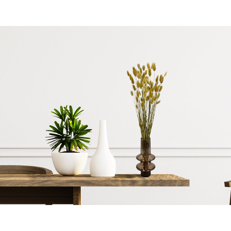 Vase en verre brun moderne