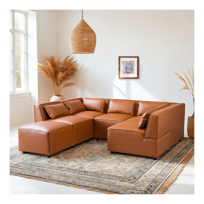 Canapé modulaire en cuir Wexford