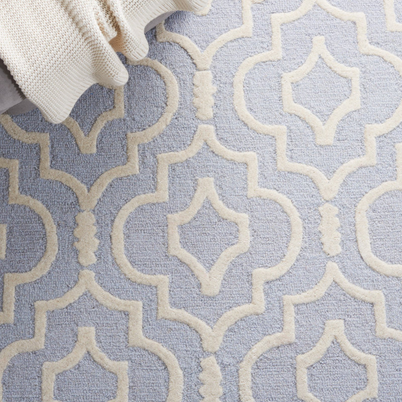 Cannen Hand Tufted Wool Geometric Rug, Rectangle 3' x 5'