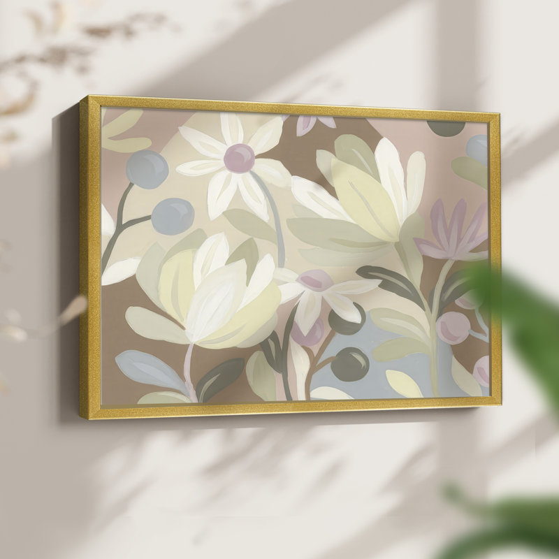 Blushtone Botanicals I -Framed Print - Restickable