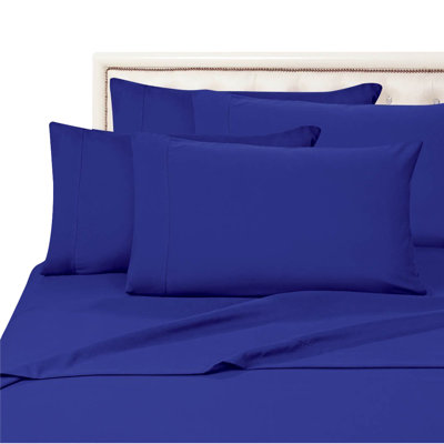 Ensemble de draps 4 pièces en microfibre brossée à densité de tissage 1500 avec 4 taies d'oreiller