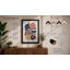 Geometric Florals Mid-Century - Framed Print-2069581475-2069581501