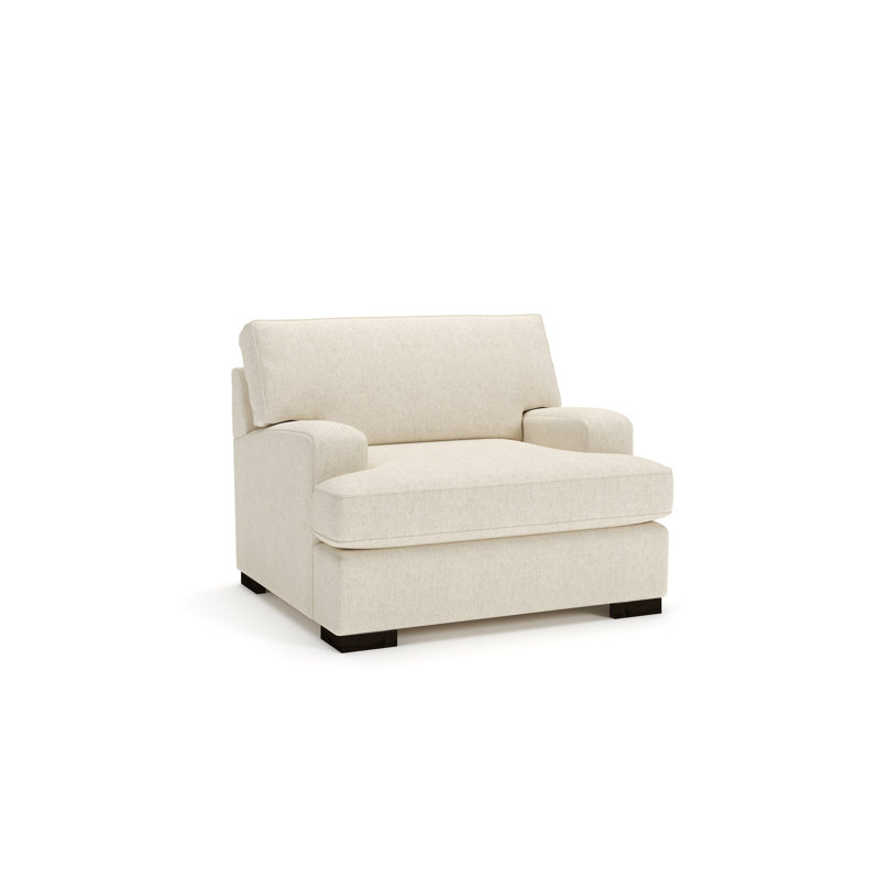 Brooklyn Accent Chair, John Sepia Performance Linen Blend
