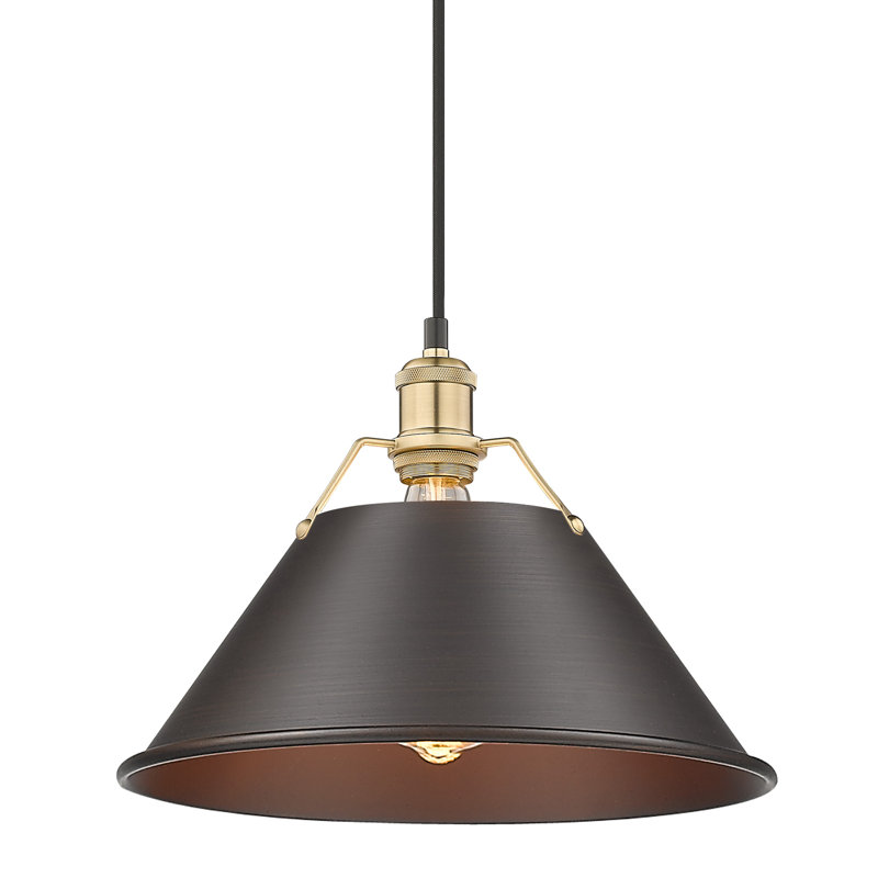 Weatherford 1 - Light Pendant, Rubbed Bronze, Brushed Champagne Bronze, 131.5" H x 14" W x 14" D