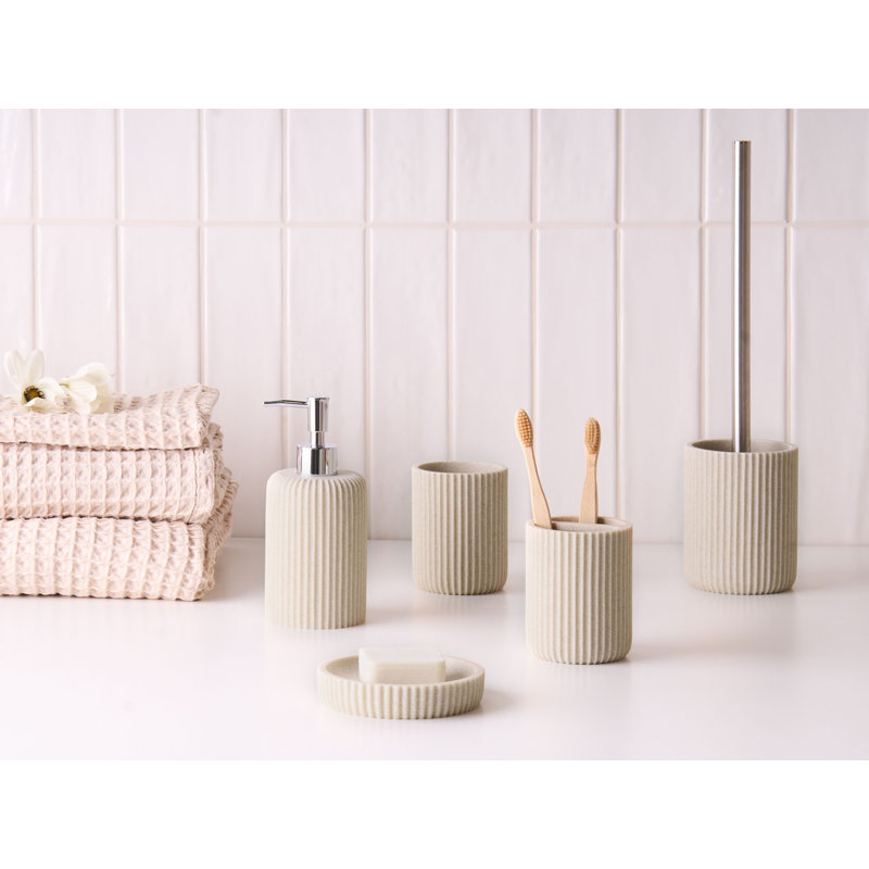 Bathroom Accessory Set, Beige