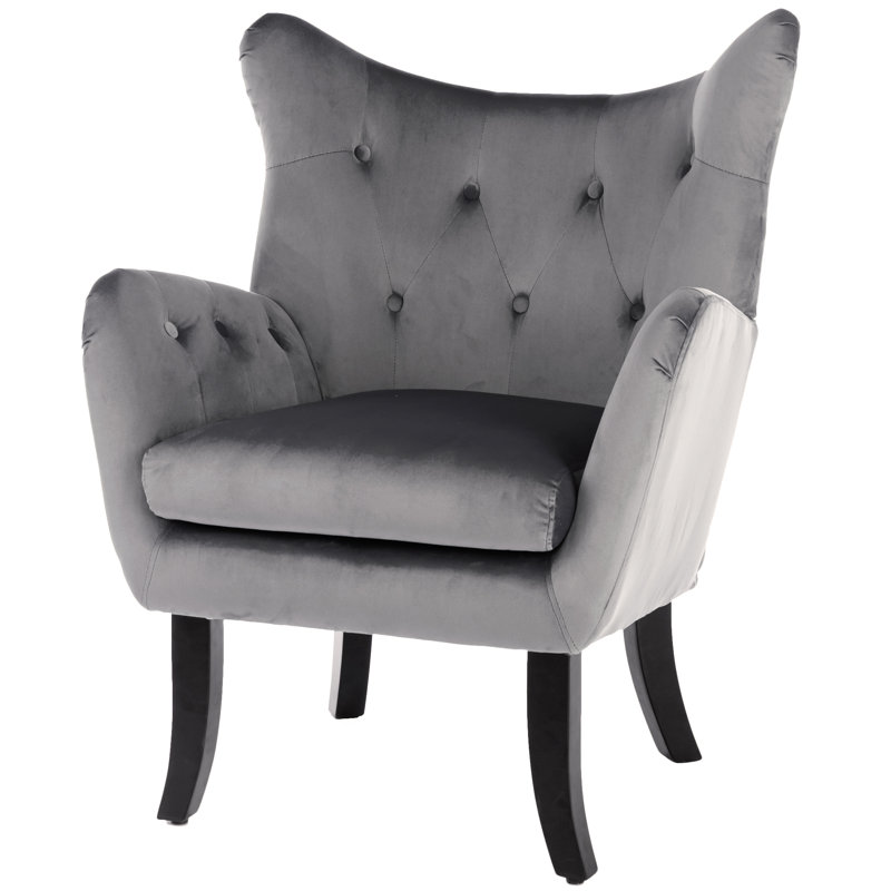 Cankton Velvet Accent Chair