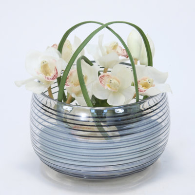 Polysilk Orchid Arrangement in Vase