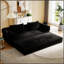 Canapé-lit convertible de 78 pouces, canapé futon désossé avec lit escamotable facile, aucun assemblage requis