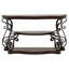 Console à 2 tablettes Gretta Merlot