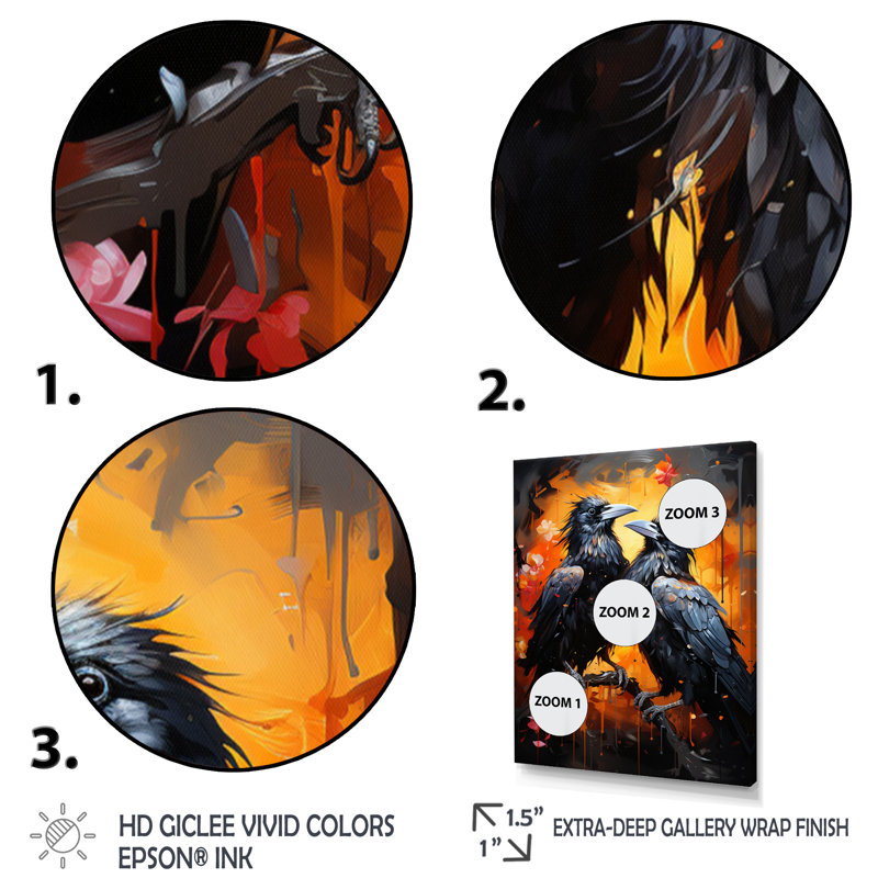 Cheena Crow Popart Royalty I, Cadre photo noir, H 20 po x l 12 po x P 1 po