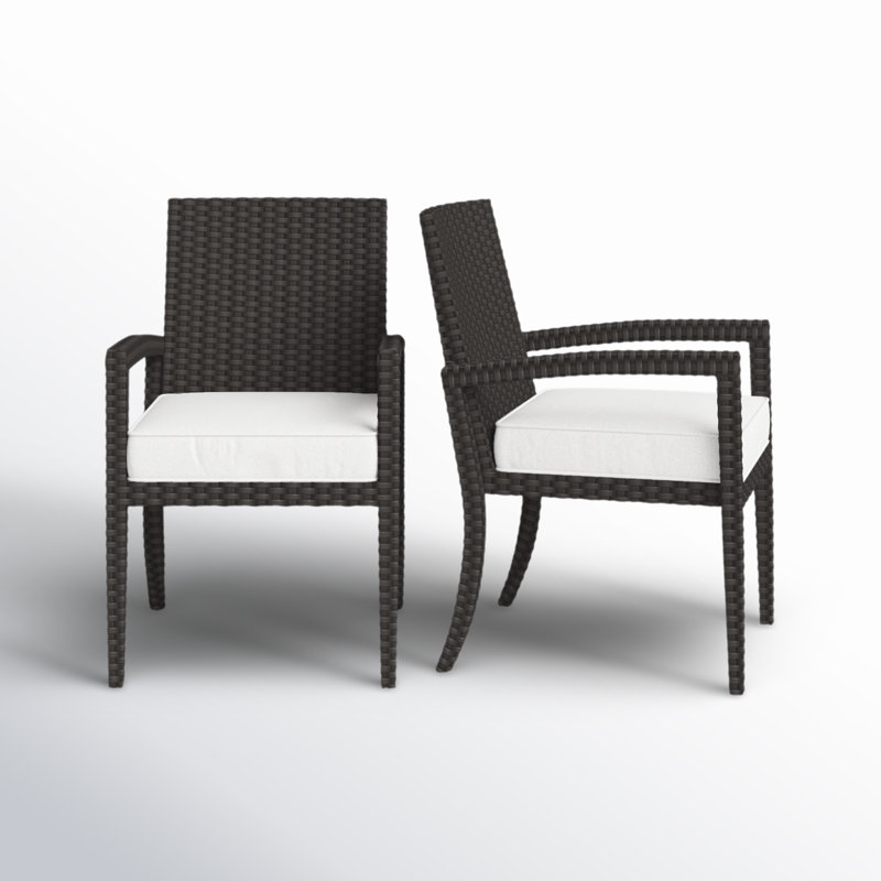 Chaise de terrasse avec coussin Alizee