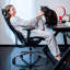 Chaise de bureau ergonomique en filet