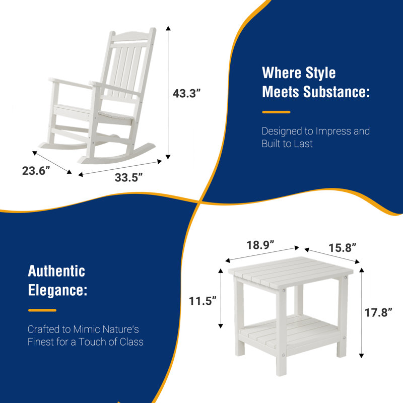 Rasima Conversation Set for 2, Blanc