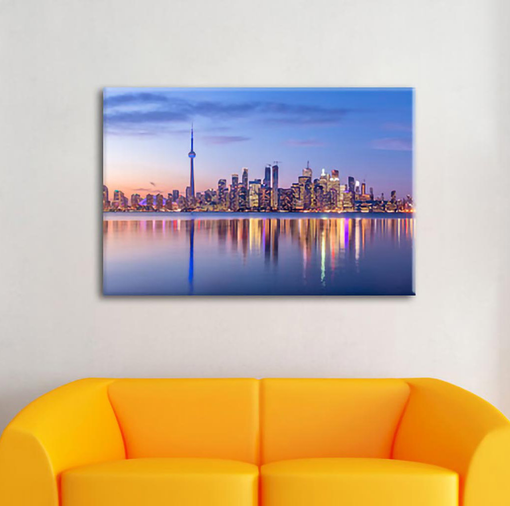 Leinwandbild Toronto Skyline in der Abenddämmerung