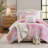 3 Pieces Twin Twin XL Watercolor Tie Dye Printed Quilt Set 68 x 90 Inch with Pillow-135278165