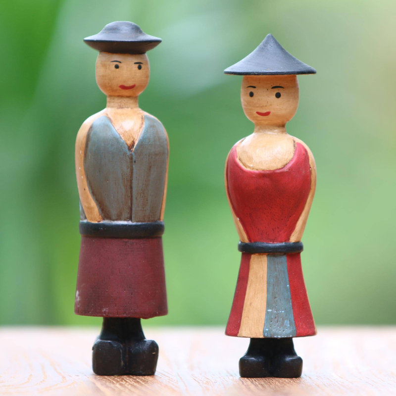 Ensemble de 2 figurines agriculteurs Jolly, Rouge