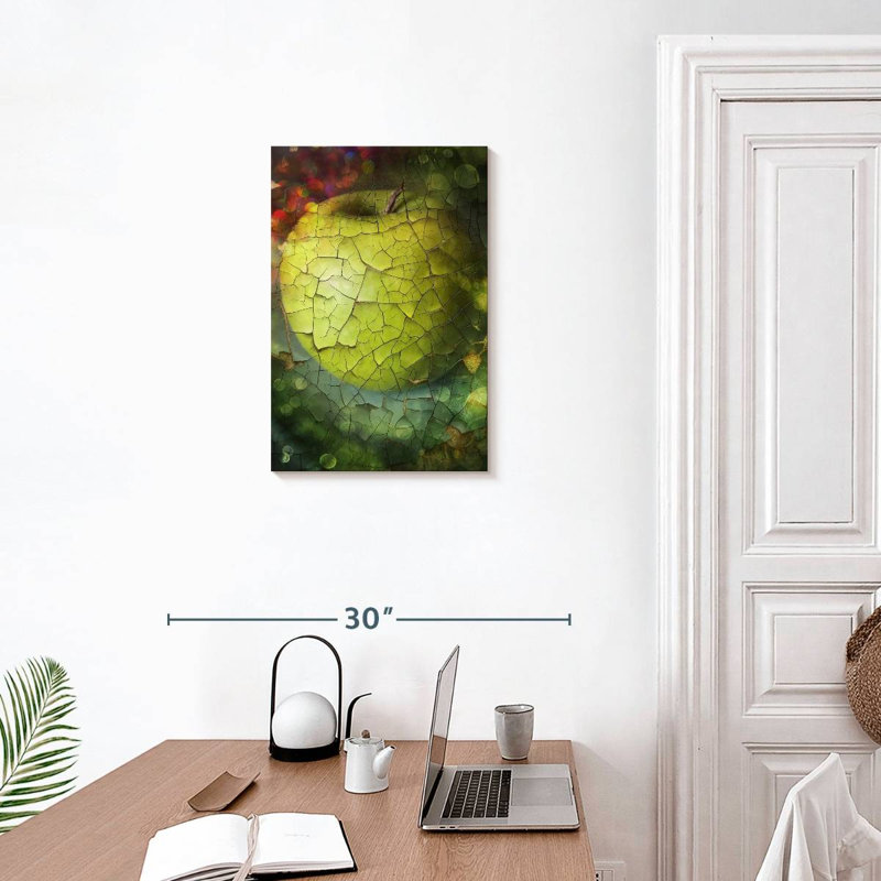 Yarlin Fragmented Green Apple, 24" H x 16" W