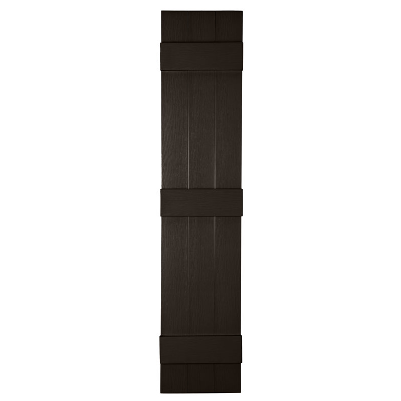 Persiennes personnalisées fermées à 3 planches, 55", Morceaux de chocolat
