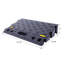 Rampe de trottoir portative en plastique pour automobile, hauteur de 4 pouces, noir