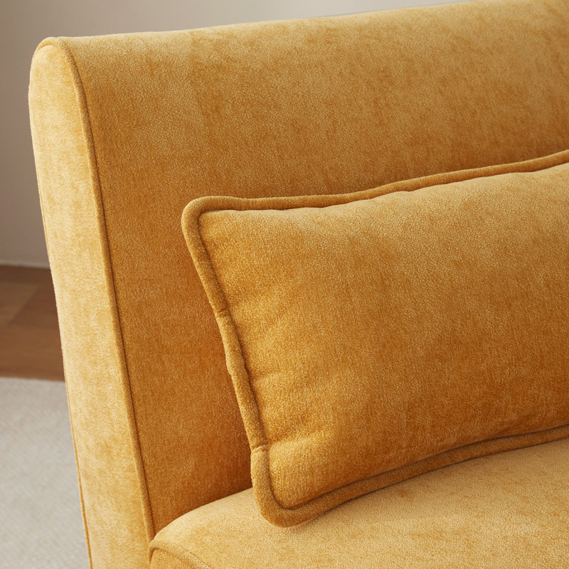 Upholstered Accent Chair, Yellow