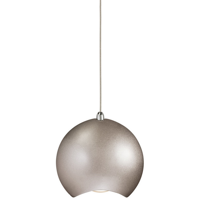 Ouellet 1 - Light LED Single Pendant, Chrome/metallic
