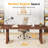 63'' Solid Wood Computer Desk,Home Office Desk With Sturdy Wood Legs