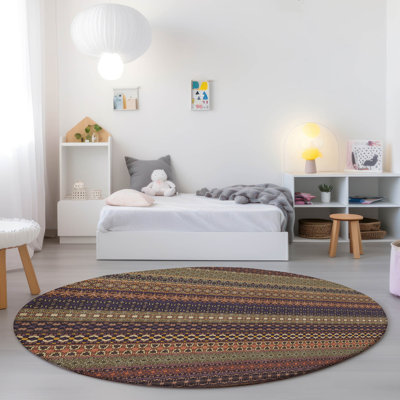 Kinslee Washable Striped Indoor / Outdoor Rug