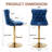 Daijiah Swivel Upholstered Adjustable Height Counter Stool with Metal Frame-789313966-789313963
