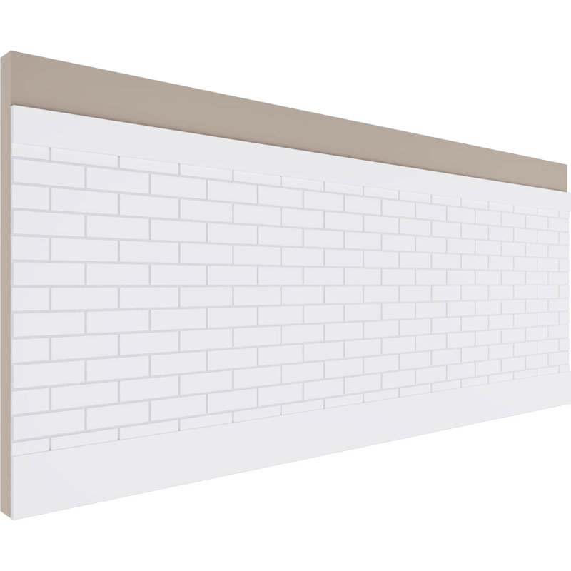 Ensemble de lambris en PVC Subway Brick, H 36 po x l 94,5 po x P 0,625 po