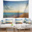 Tapisserie «Seashore Quiet Evening Blue Beach»-28507749