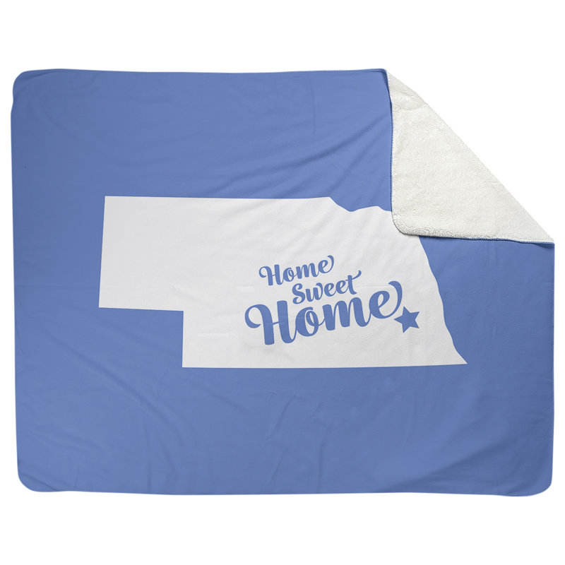 Jeté en polaires pour lincoln home, l 52,5 po x L 62,5 po, bleu