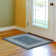 Ottohome Non-Slip Bordered Area Rug For Living Room, Hallway, Entryway Rug, Blue