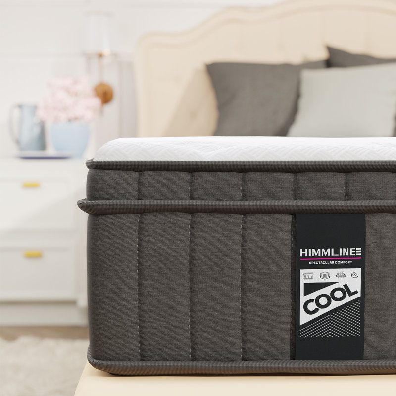 HIMMLINE Medium Cooling Memory Foam Hybrid Mattresses in a Box with CertiPUR-US Certified Foam, Twin, 12"