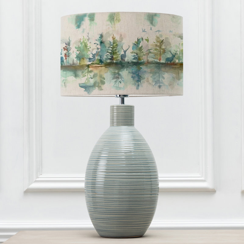 Epona Ceramic Table Lamp, Blue