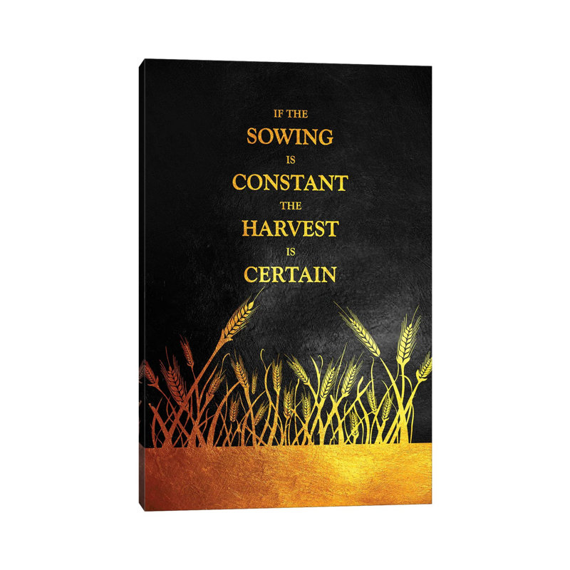 Constant Sowing Certain Harvest by Adrian Baldovino - Wrapped Canvas Print, 20.32 cm H x 30.48 cm W