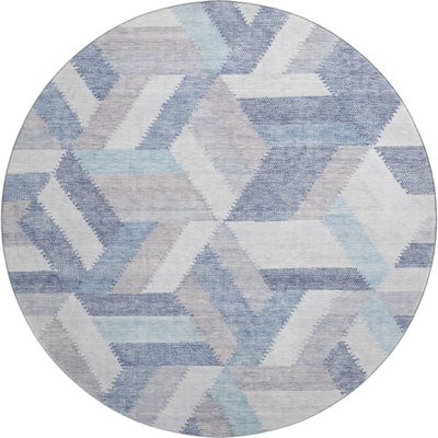 Premium Machine Washable Larock AMF1241 Geometric Rug