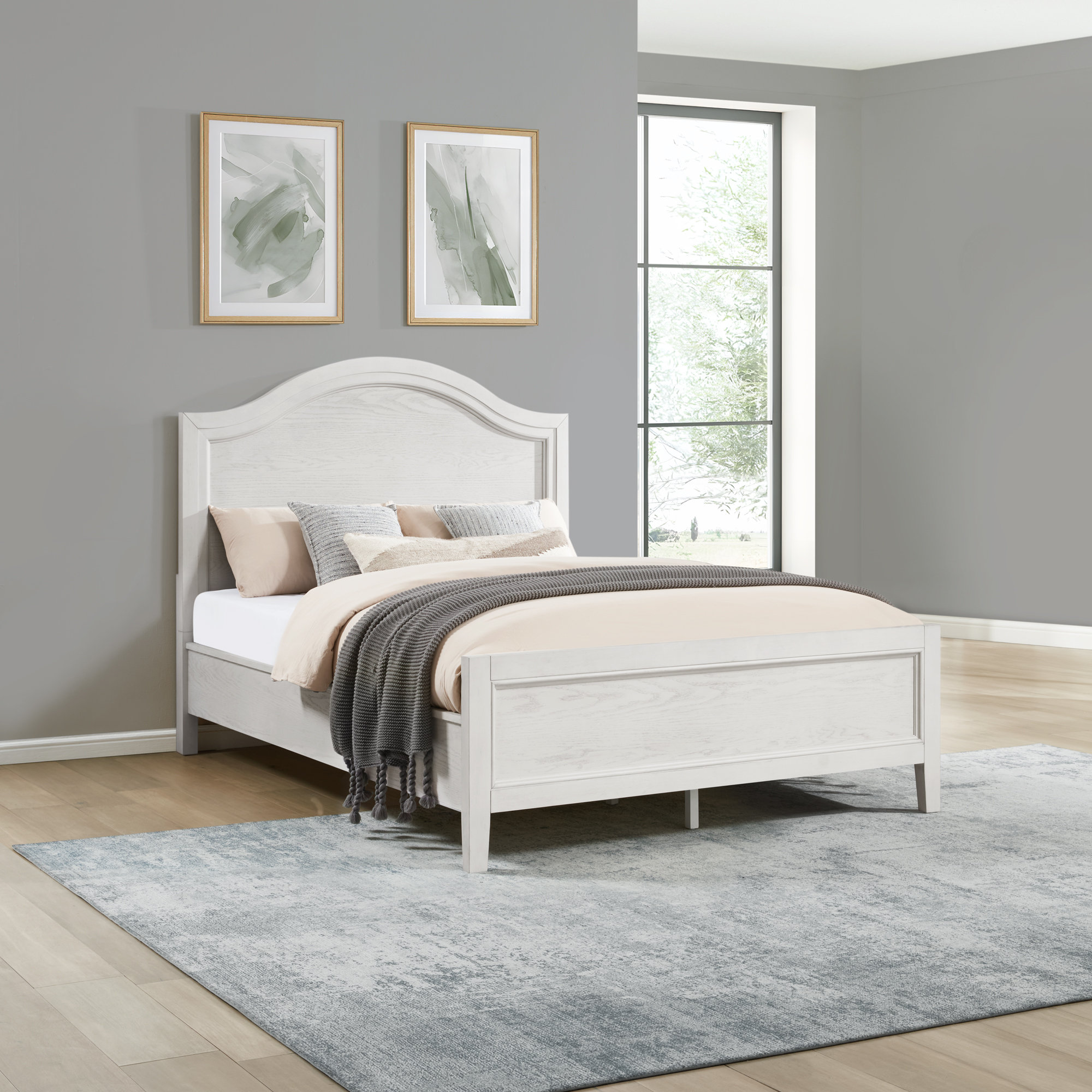 Bartlett Bed, King, White