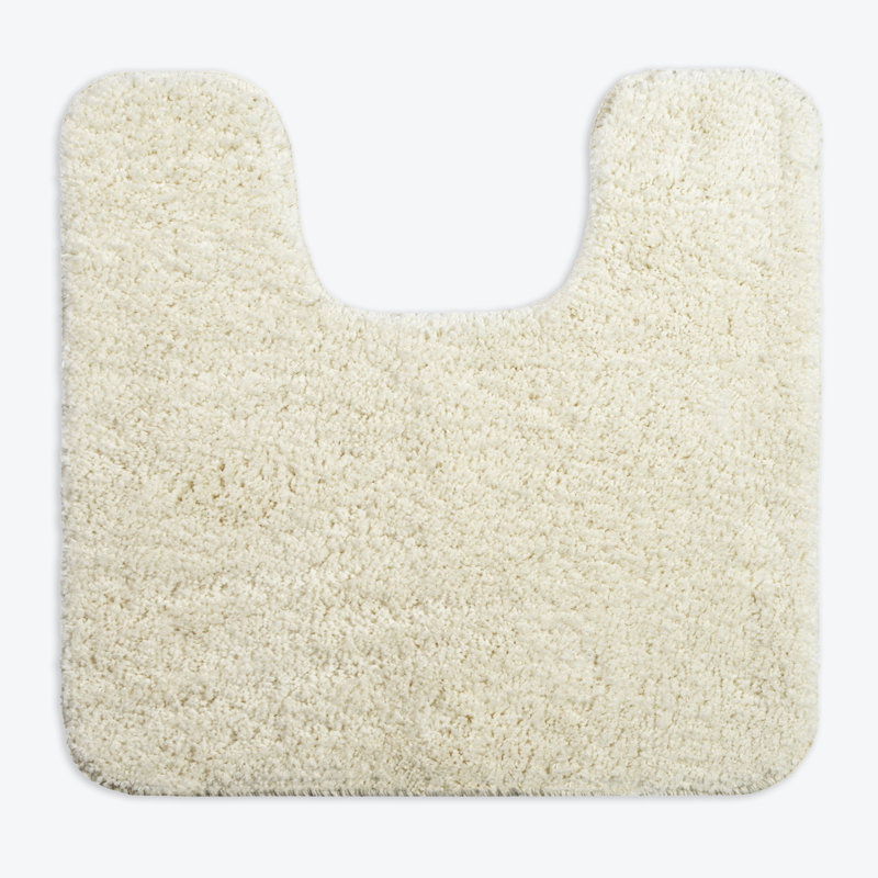 Joyce Microfibre U-Shape Pedestal Mat, Cream
