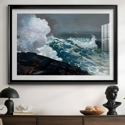 Northeaster-Winslow Homer-Framed Print with Mat and glass-1895