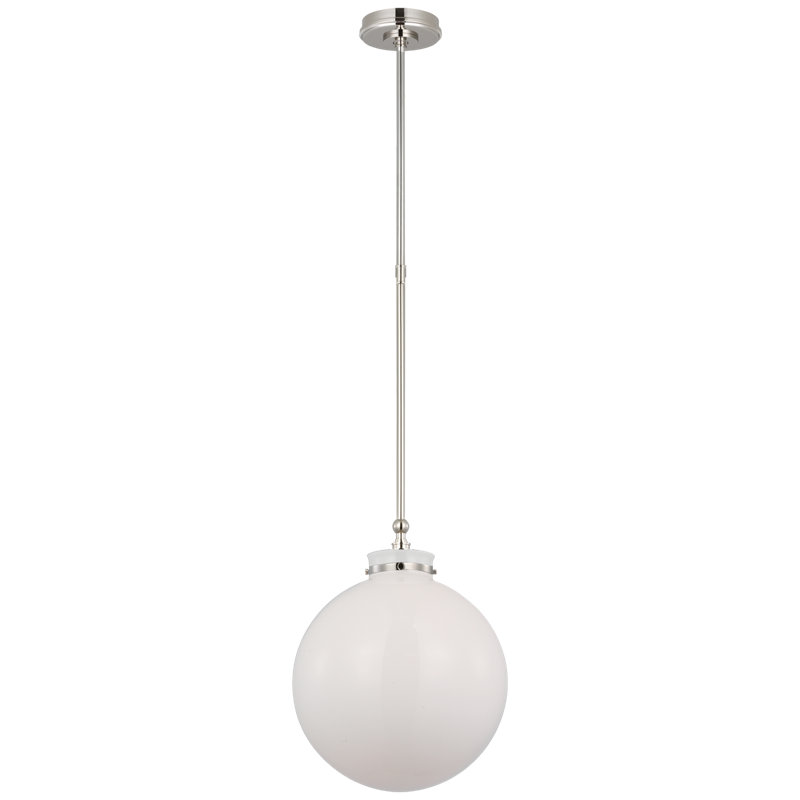 Parkington 1 - Light Pendant, Antique-Burnished Brass, Clear Glass, 17.75" H x 14" W x 14" D