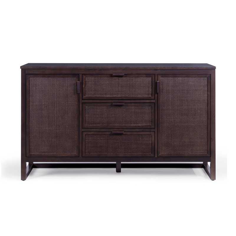 140cm Solid Wood Sideboard, Espresso