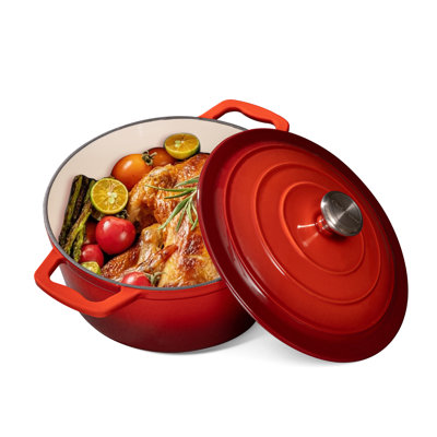 Chef Power 5QT Cast Iron Round Dutch Oven
