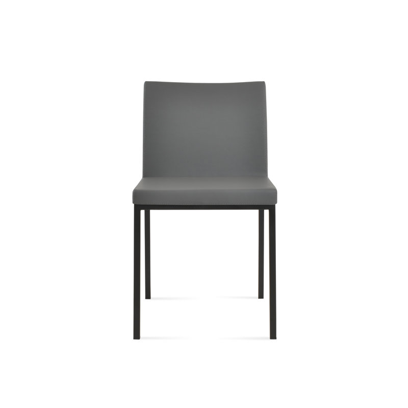 Chaise d'appoint en métal Aria, ppm gris, Noir
