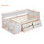 Lit de jour simple avec tiroirs et tablettes-118022237-118022238