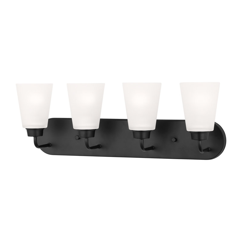 Kerrville Four Light Wall / Bath from Generation Lighting , Yes, Midnight Black