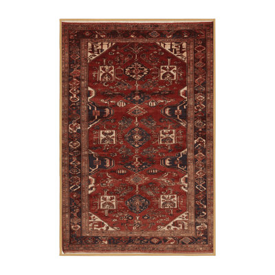 Machine Washable Persian Brown Area Rug