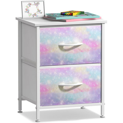  Nightstand with 2 Drawers